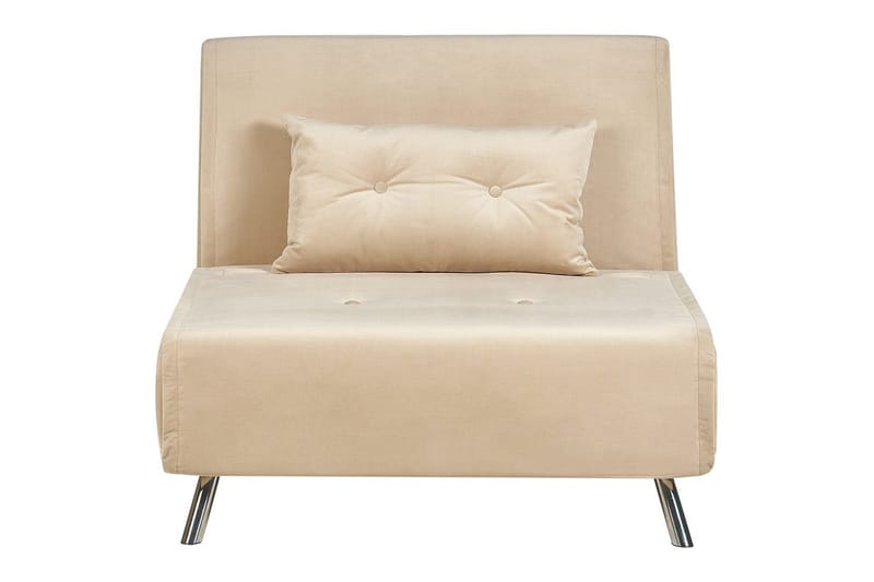 Sovesofa Farris - Beige, sølv - Møbler - Stole & lænestole - Lænestole - Sengestol
