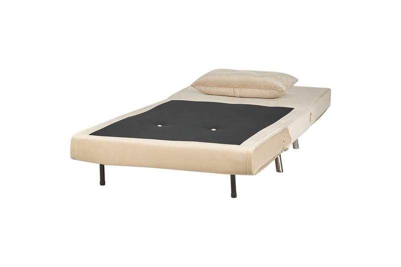 Sovesofa Farris - Beige, sølv - Møbler - Stole & lænestole - Lænestole - Sengestol