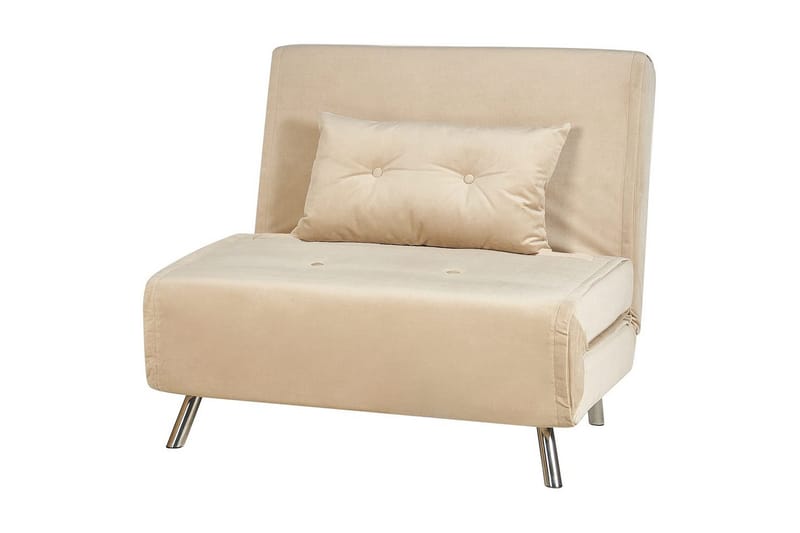 Sovesofa Farris - Beige, sølv - Møbler - Stole & lænestole - Lænestole - Sengestol