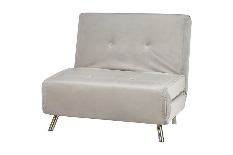 Sovesofa Farris - Grå, Sølv - Møbler - Stole & lænestole - Lænestole - Sengestol