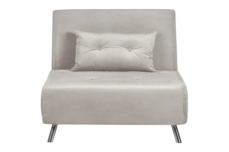 Sovesofa Farris - Grå, Sølv - Møbler - Stole & lænestole - Lænestole - Sengestol