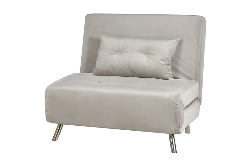 Sovesofa Farris - Grå, Sølv - Møbler - Stole & lænestole - Lænestole - Sengestol