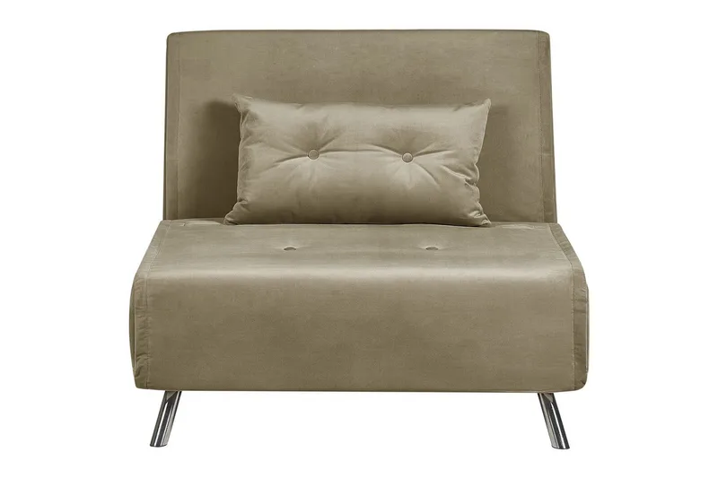 Sovesofa Farris - Grøn, sølv - Møbler - Stole & lænestole - Lænestole - Sengestol