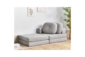 Sovesofa Olden - Grå/Polyester, 81x182 cm - Møbler - Stole & lænestole - Lænestole - Sengestol