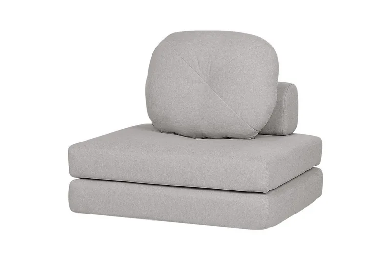 Sovesofa Olden - Grå/Polyester, 81x182 cm - Møbler - Stole & lænestole - Lænestole - Sengestol