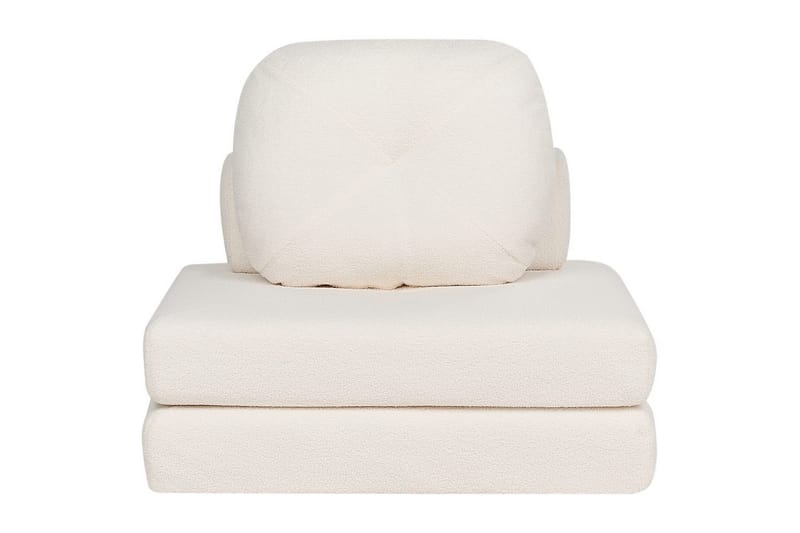 Sovesofa Olden - Hvid/Bouclé, 81x182 cm - Møbler - Stole & lænestole - Lænestole - Sengestol