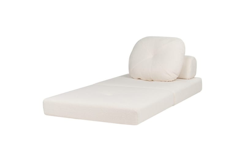 Sovesofa Olden - Hvid/Bouclé, 81x182 cm - Møbler - Stole & lænestole - Lænestole - Sengestol