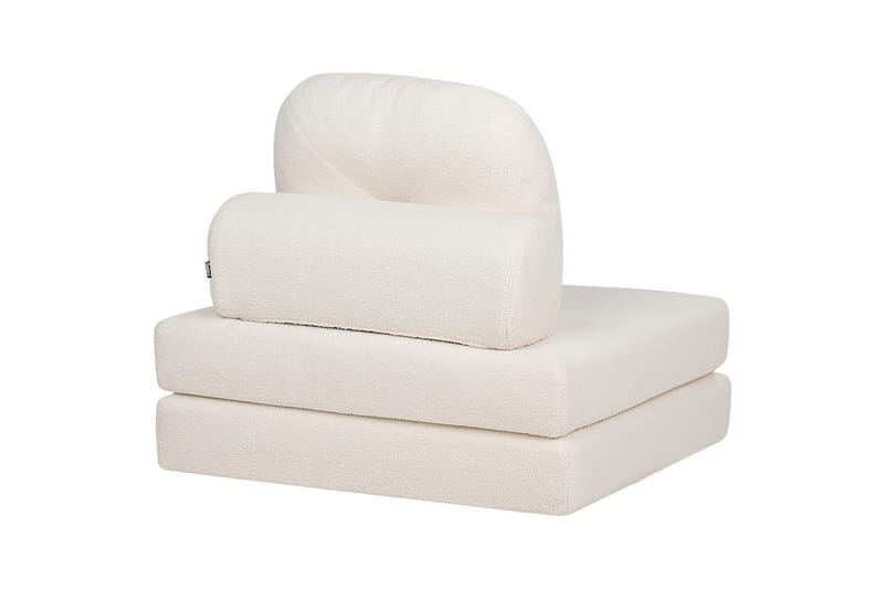 Sovesofa Olden - Hvid/Bouclé, 81x182 cm - Møbler - Stole & lænestole - Lænestole - Sengestol