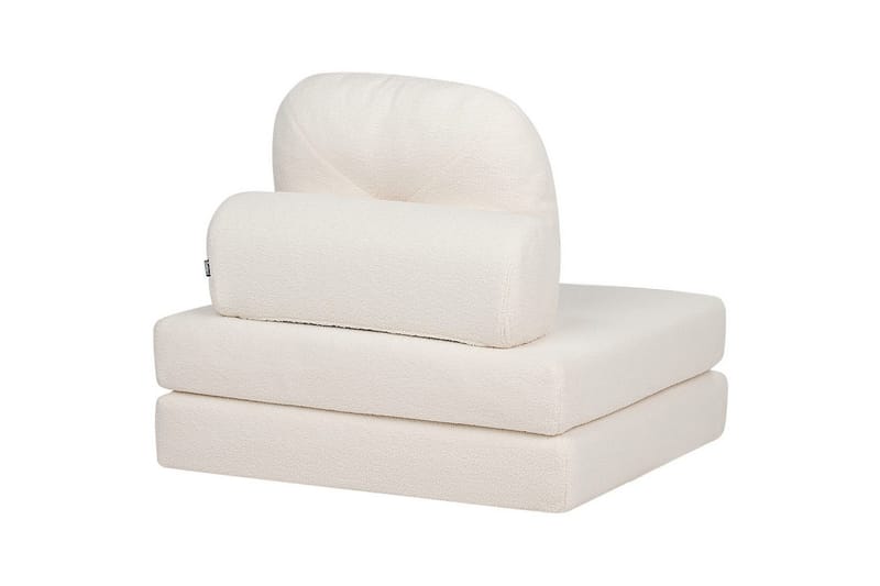 Sovesofa Olden - Hvid/Bouclé, 81x182 cm - Møbler - Stole & lænestole - Lænestole - Sengestol