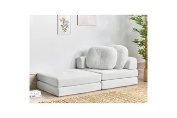 Sovesofa Olden - Hvid/Manchesterstof, 81x182 cm - Møbler - Stole & lænestole - Lænestole - Sengestol