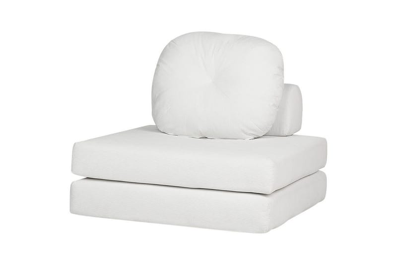 Sovesofa Olden - Hvid/Manchesterstof, 81x182 cm - Møbler - Stole & lænestole - Lænestole - Sengestol