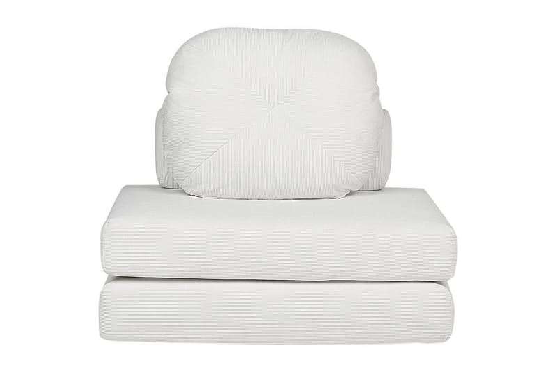 Sovesofa Olden - Hvid/Manchesterstof, 81x182 cm - Møbler - Stole & lænestole - Lænestole - Sengestol