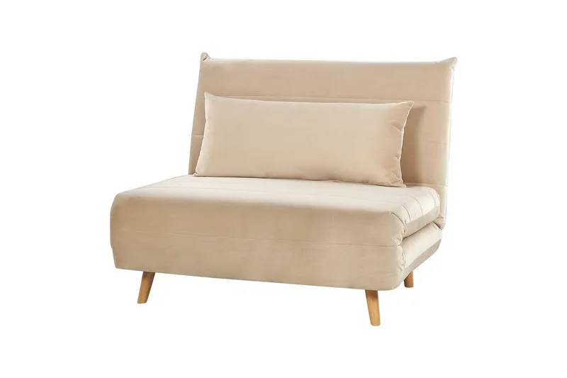 Sovesofa Setten - Beige, lyst træ - Møbler - Stole & lænestole - Lænestole - Sengestol