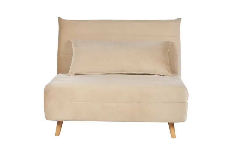 Sovesofa Setten, Beige, lyst træ
