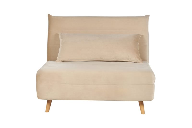 Sovesofa Setten - Beige, lyst træ - Møbler - Stole & lænestole - Lænestole - Sengestol