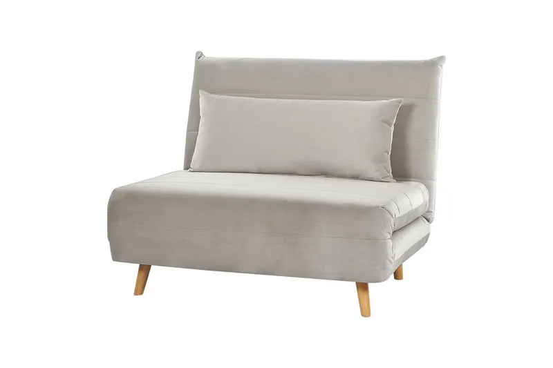 Sovesofa Setten - Grå, lyst træ - Møbler - Stole & lænestole - Lænestole - Sengestol