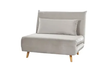 Sovesofa Setten - Grå, lyst træ - Møbler - Stole & lænestole - Lænestole - Sengestol