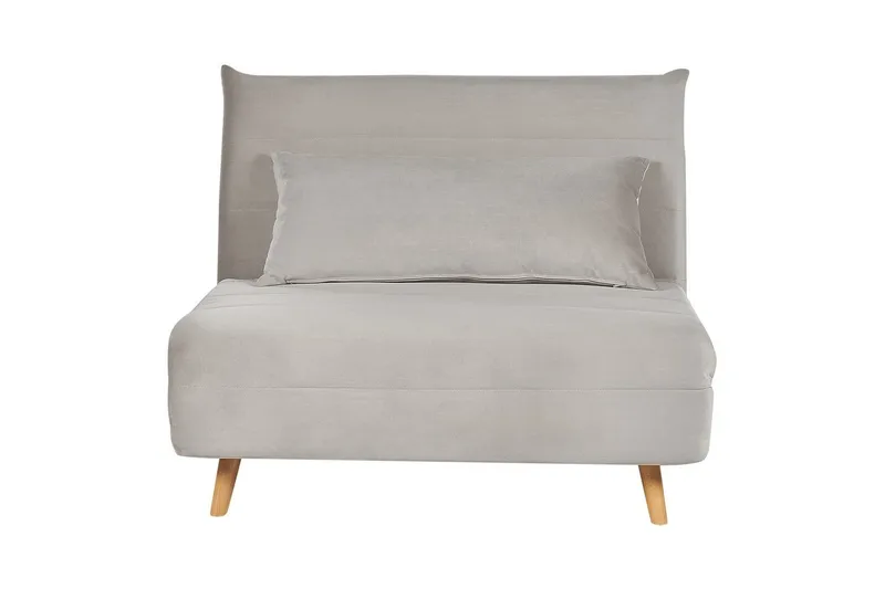 Sovesofa Setten, Grå, lyst træ