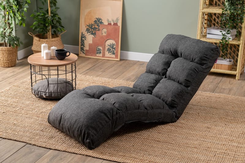 Sovesofa til 1 person Atelier Del Sofa Fuwa Single (60 x 50 x 60 cm) Mørkegrå - Mørkegrå - Møbler - Stole & lænestole - Lænestole - Sengestol