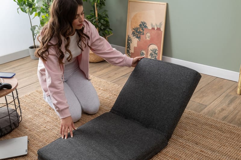 Sovesofa til 1 person Atelier Del Sofa Tera Single (55 x 65 x 60 cm) Mørkegrå - Møbler - Stole & lænestole - Lænestole - Sengestol
