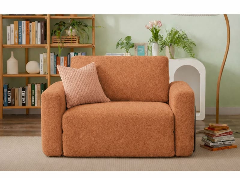 Sovesofa til 1 person Atelier Del Sofa Wello Single (80 x 70 cm) Orange - Møbler - Stole & lænestole - Lænestole - Sengestol