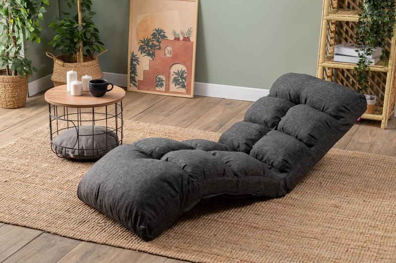 Sovesofa til 1 person Atelier Del Sofa Fuwa Single (60 x 50 x 60 cm) Mørkegrå - Mørkegrå - Møbler - Stole & lænestole - Lænestole - Sengestol