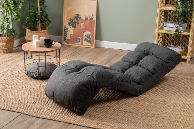 Sovesofa til 1 person Atelier Del Sofa Fuwa Single (60 x 50 x 60 cm) Mørkegrå - Mørkegrå - Møbler - Stole & lænestole - Lænestole - Sengestol