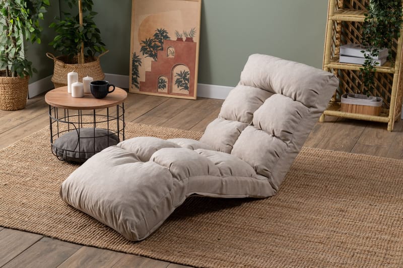 Sovesofa til 1 person Atelier Del Sofa Fuwa Single (60 x 50 x 60 cm) Creme - Møbler - Stole & lænestole - Lænestole - Sengestol