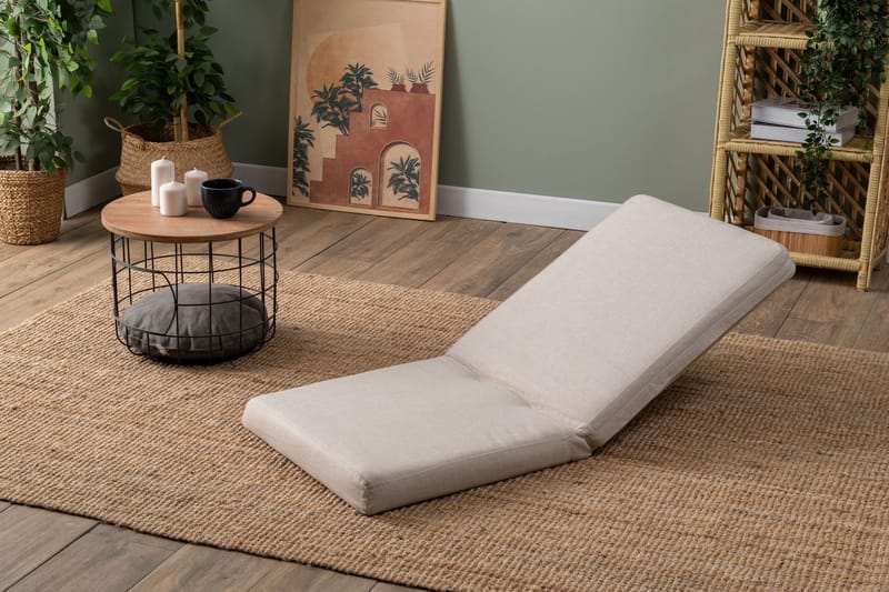 Sovesofa til 1 person Atelier Del Sofa Tera Single (55 x 65 x 60 cm) Creme - Møbler - Stole & lænestole - Lænestole - Sengestol