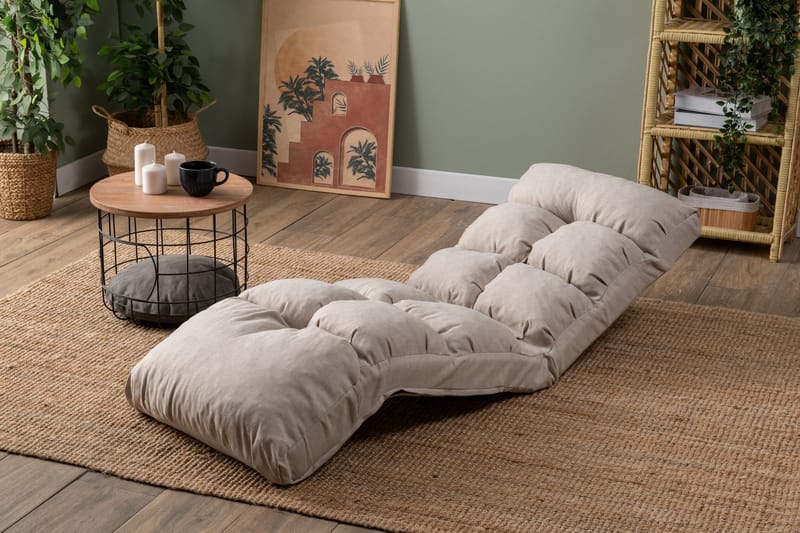 Sovesofa til 1 person Atelier Del Sofa Fuwa Single (60 x 50 x 60 cm) Creme - Møbler - Stole & lænestole - Lænestole - Sengestol