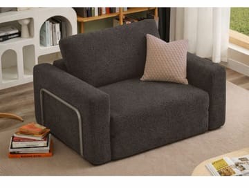 Sovesofa til 1 person Atelier Del Sofa Wello Single (80 x 70 cm) Antracit - Antracit - Møbler - Stole & lænestole - Lænestole - Sengestol