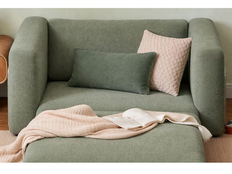 Sovesofa til 1 person Atelier Del Sofa Wello Single (80 x 70 cm) Grøn - Møbler - Stole & lænestole - Lænestole - Sengestol