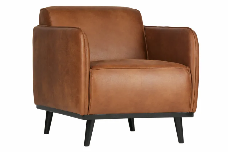 Statement Læderlænestol, Cognac