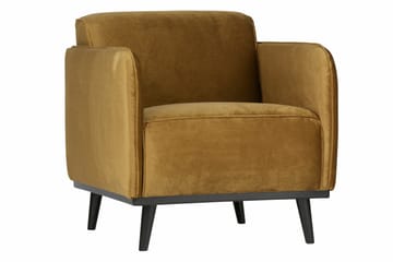 Statement Velour Lænestol - Honningsgul - Møbler - Stole & lænestole - Lænestole