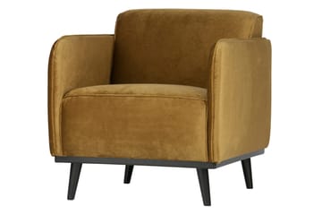 Statement Velour Lænestol - Honningsgul - Møbler - Stole & lænestole - Lænestole