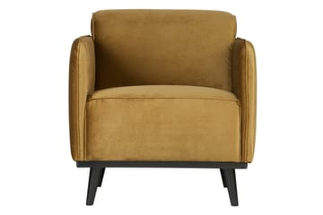 Statement Velour Lænestol - Honningsgul - Møbler - Stole & lænestole - Lænestole