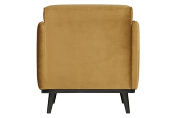 Statement Velour Lænestol - Honningsgul - Møbler - Stole & lænestole - Lænestole