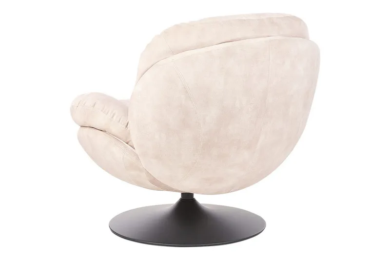 Svingbar lænestol Nolvik - Beige, sort - Møbler - Stole & lænestole - Lænestole - Lænestol uden armlæn