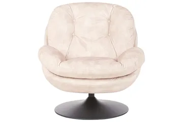 Svingbar lænestol Nolvik - Beige, sort - Møbler - Stole & lænestole - Lænestole - Lænestol uden armlæn