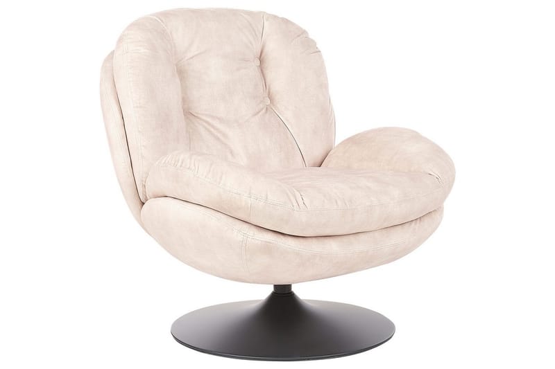 Svingbar lænestol Nolvik, Beige, sort