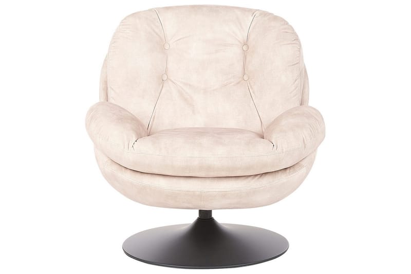 Svingbar lænestol Nolvik - Beige, sort - Møbler - Stole & lænestole - Lænestole - Lænestol uden armlæn