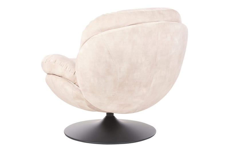 Svingbar lænestol Nolvik - Beige, sort - Møbler - Stole & lænestole - Lænestole - Lænestol uden armlæn