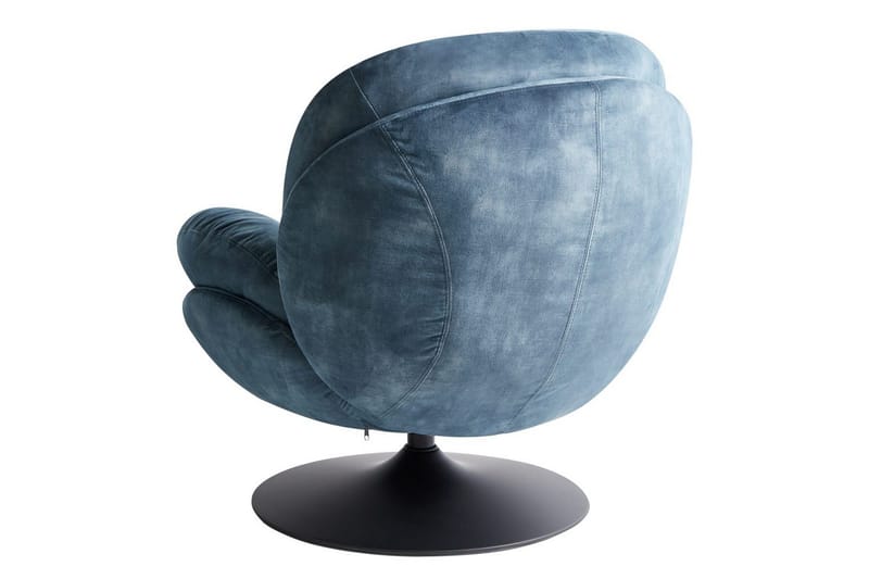 Svingbar lænestol Nolvik - Blå, Sort - Møbler - Stole & lænestole - Lænestole - Lænestol uden armlæn