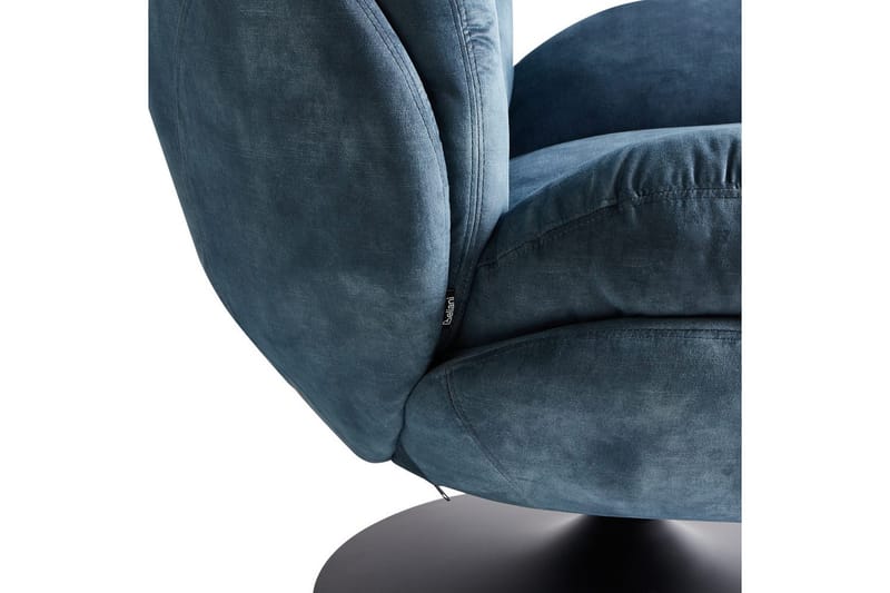 Svingbar lænestol Nolvik - Blå, Sort - Møbler - Stole & lænestole - Lænestole - Lænestol uden armlæn