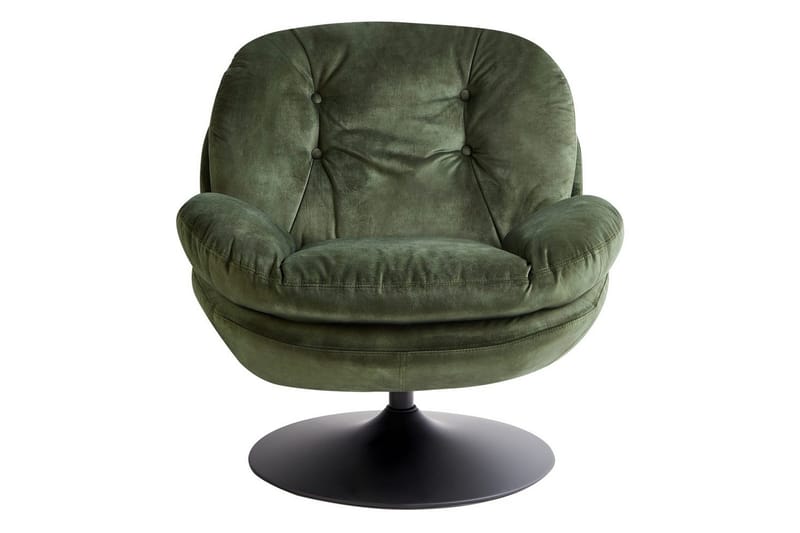 Svingbar lænestol Nolvik - Grøn, Sort - Møbler - Stole & lænestole - Lænestole - Lænestol uden armlæn