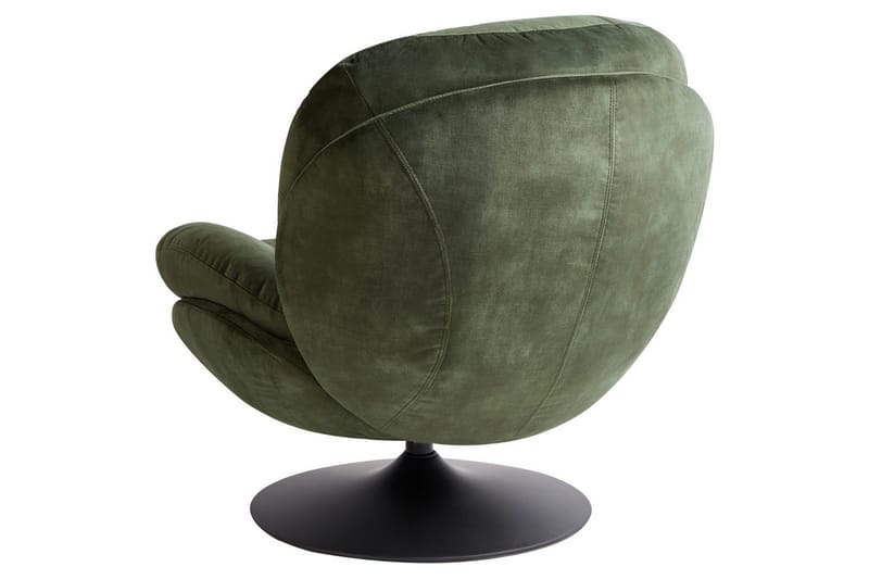 Svingbar lænestol Nolvik - Grøn, Sort - Møbler - Stole & lænestole - Lænestole - Lænestol uden armlæn