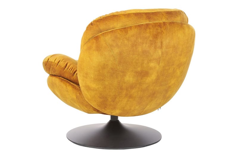 Svingbar lænestol Nolvik - Gul, Sort - Møbler - Stole & lænestole - Lænestole - Lænestol uden armlæn