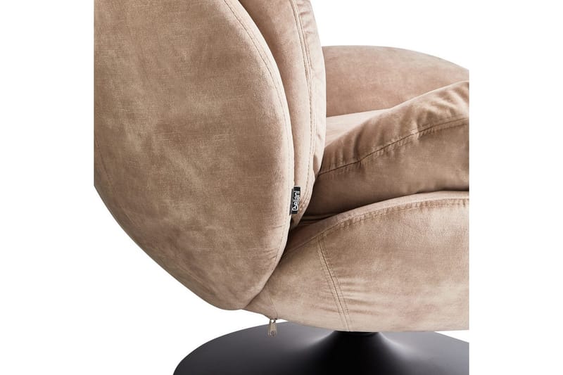 Svingbar lænestol Nolvik - Sandbeige, sort - Møbler - Stole & lænestole - Lænestole - Lænestol uden armlæn