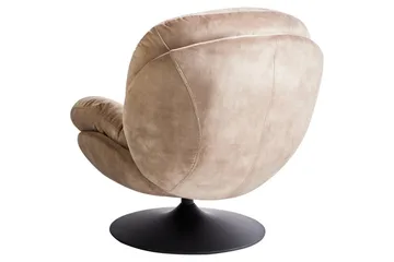 Svingbar lænestol Nolvik - Sandbeige, sort - Møbler - Stole & lænestole - Lænestole - Lænestol uden armlæn