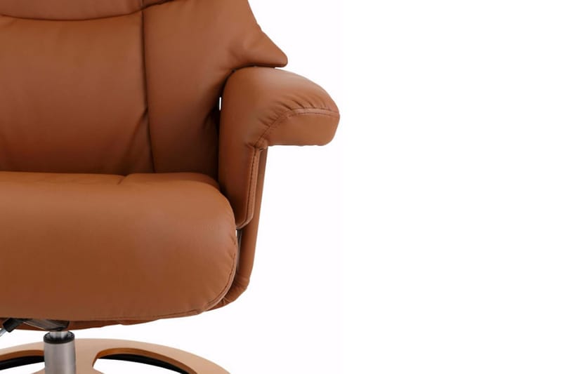 Tabia lænestol kunstlæder - Cognac - Lænestole